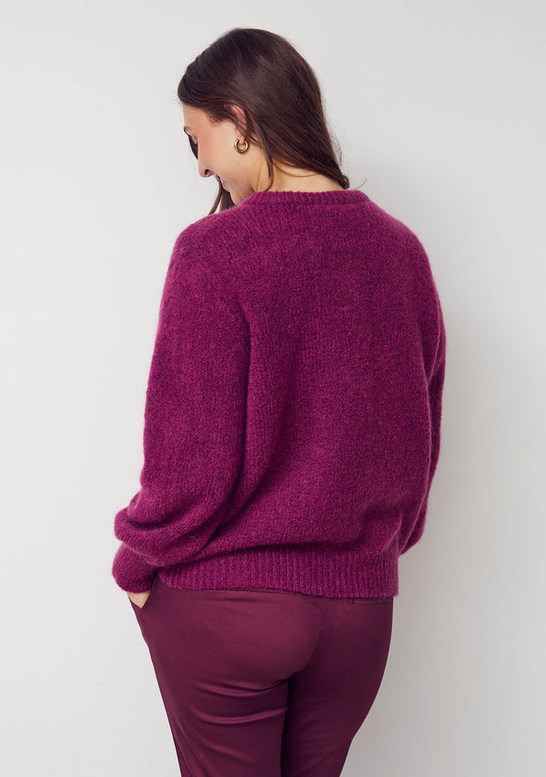 I SAY Joa Knit Cardigan Cardigans 536 Cerise