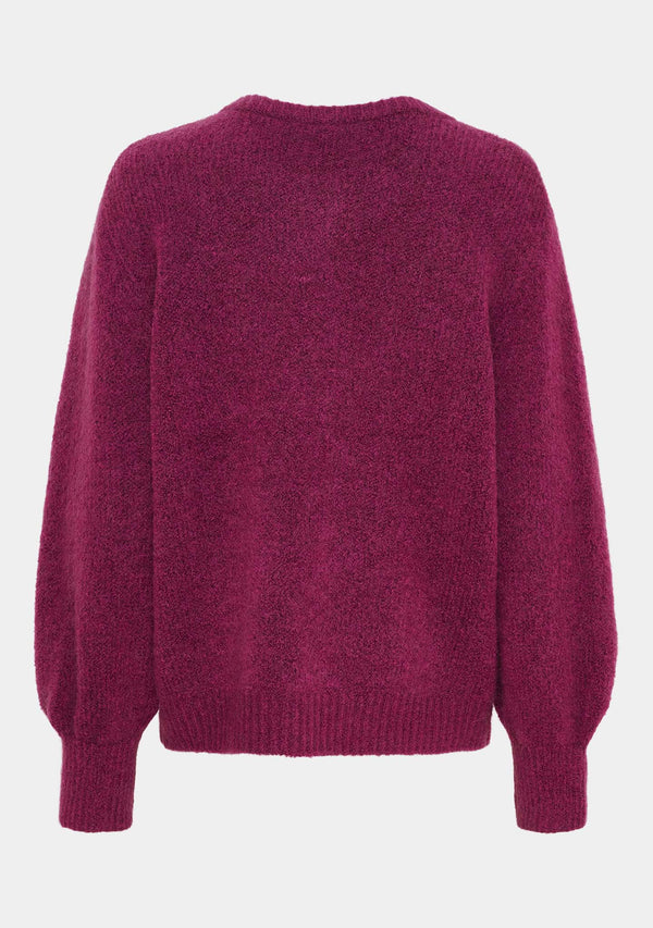 I SAY Joa Knit Cardigan Cardigans 536 Cerise