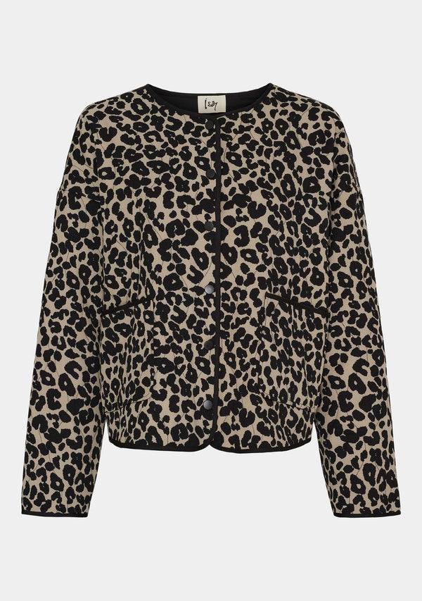 I SAY Johanna Quilted Jacket Jackets M95 Black Animal