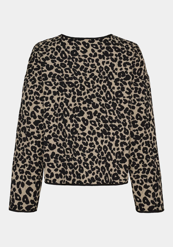 I SAY Johanna Quilted Jacket Jackets M95 Black Animal