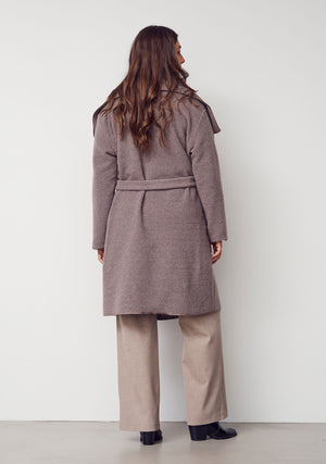 I SAY Josa Coat Outerwear 368 Taupe