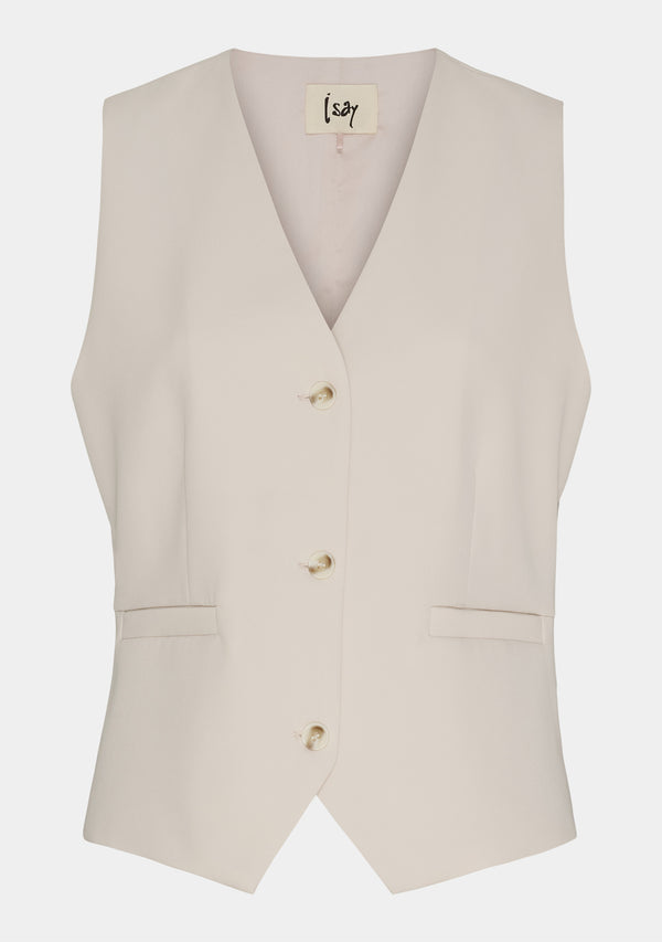 I SAY Josia Waistcoat Vest 129 Winter White