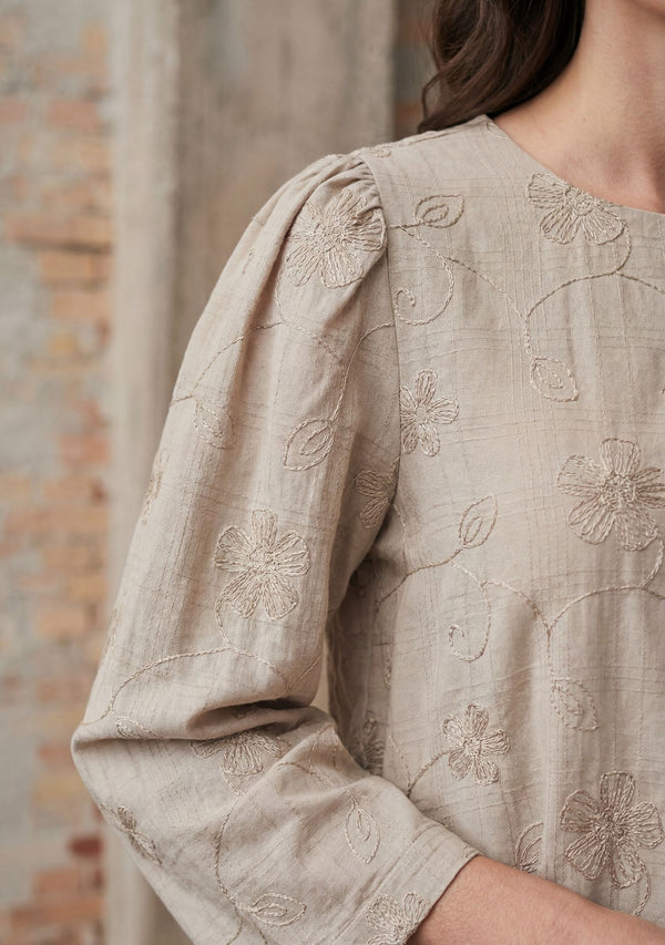 I SAY Juna Blouse Blouses 117 Dark Sand