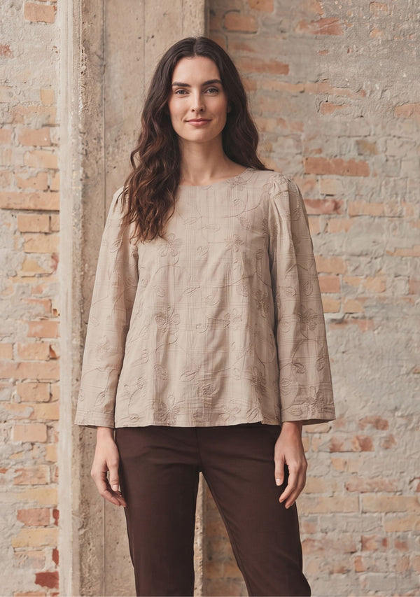 I SAY Juna Blouse Blouses 117 Dark Sand