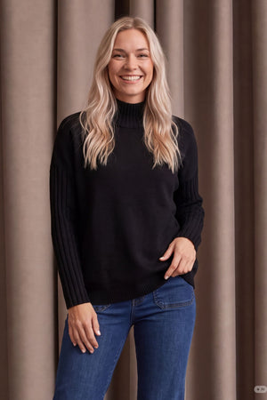 I SAY Kaddy Knit Pullover Knitwear 900 Black