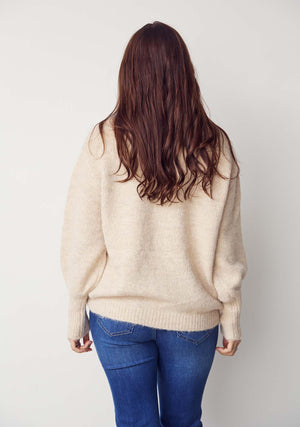 I SAY Kaho Knit Pullover Knitwear 111 Sand Melange