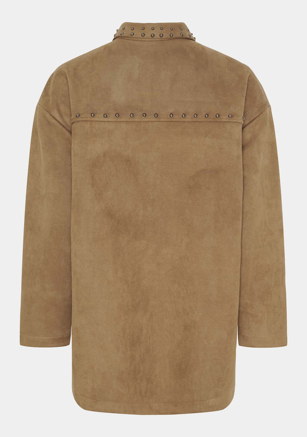 I SAY Kaja Shirt Jacket Jackets 930 Potato