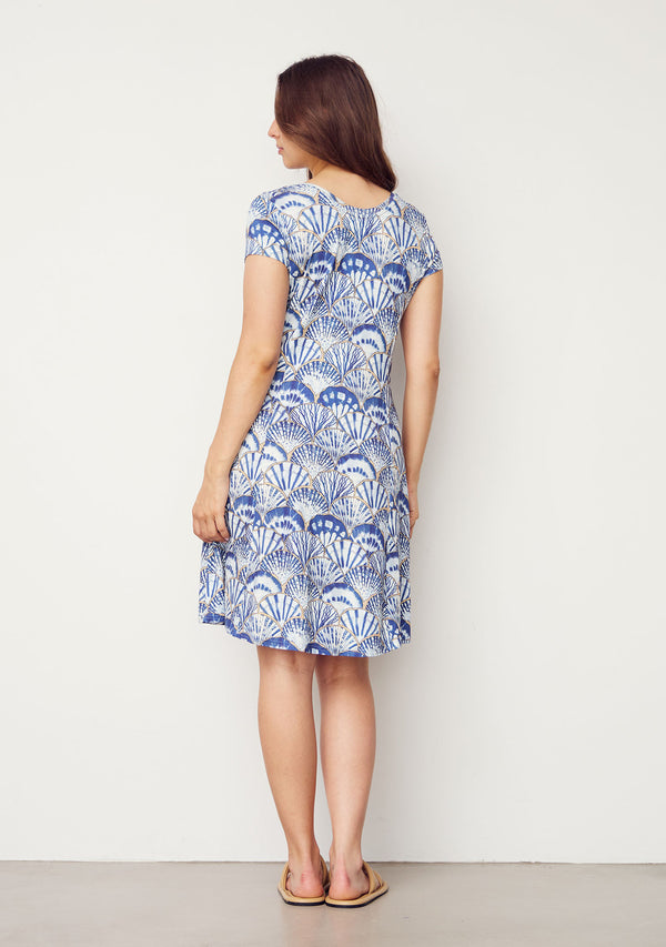 I SAY Kalla Jersey Dress Dresses M71 Blue Seashell