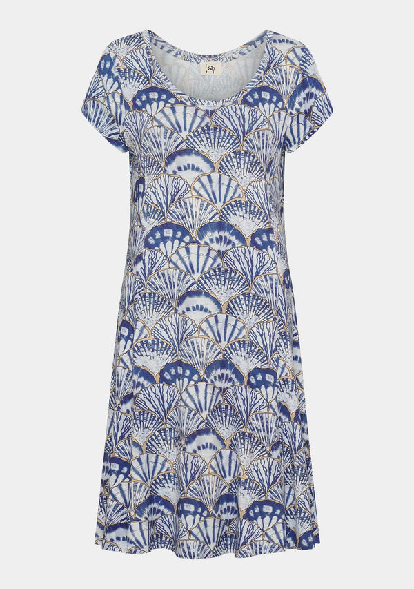 I SAY Kalla Jersey Dress Dresses M71 Blue Seashell