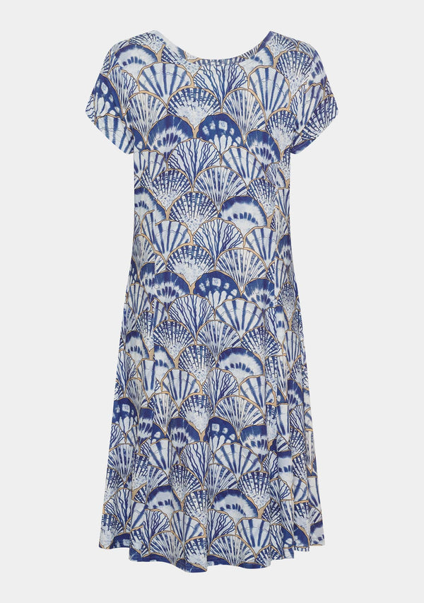 I SAY Kalla Jersey Dress Dresses M71 Blue Seashell