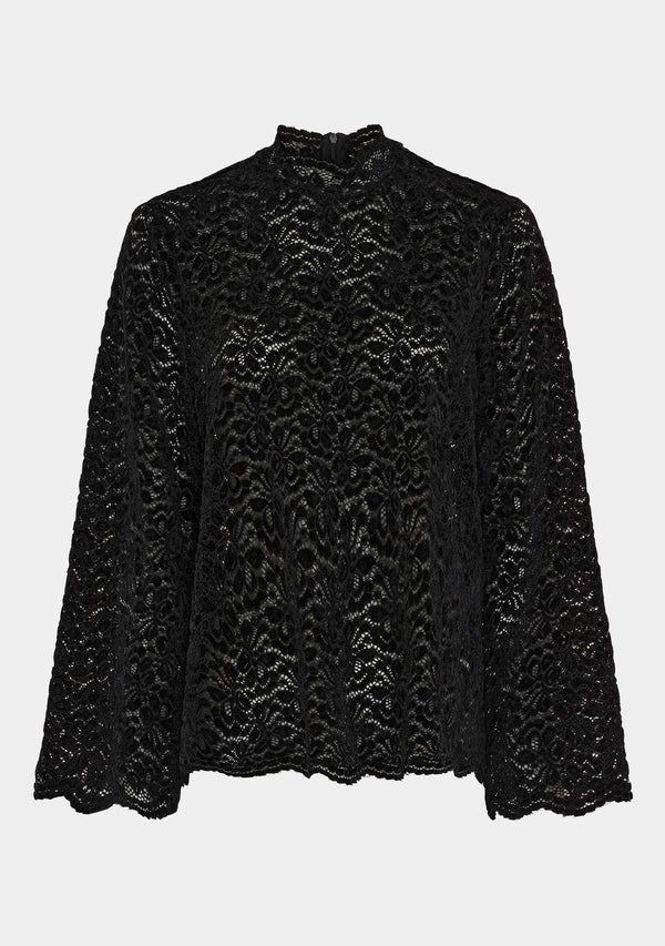 I SAY Kamille Lace Blouse Blouses 900 Black