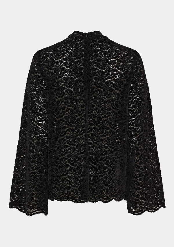 I SAY Kamille Lace Blouse Blouses 900 Black