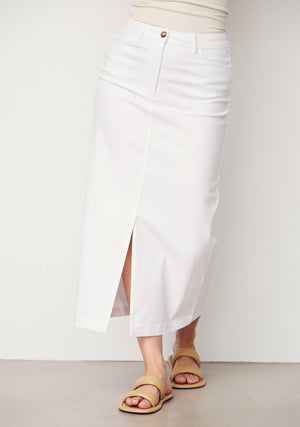 I SAY Karuna Long Skirt Skirts 100 White