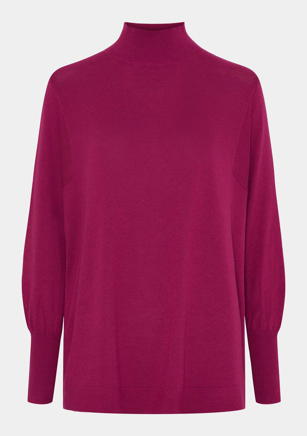 I SAY Katinka Knit Pullover Knitwear 536 Cerise