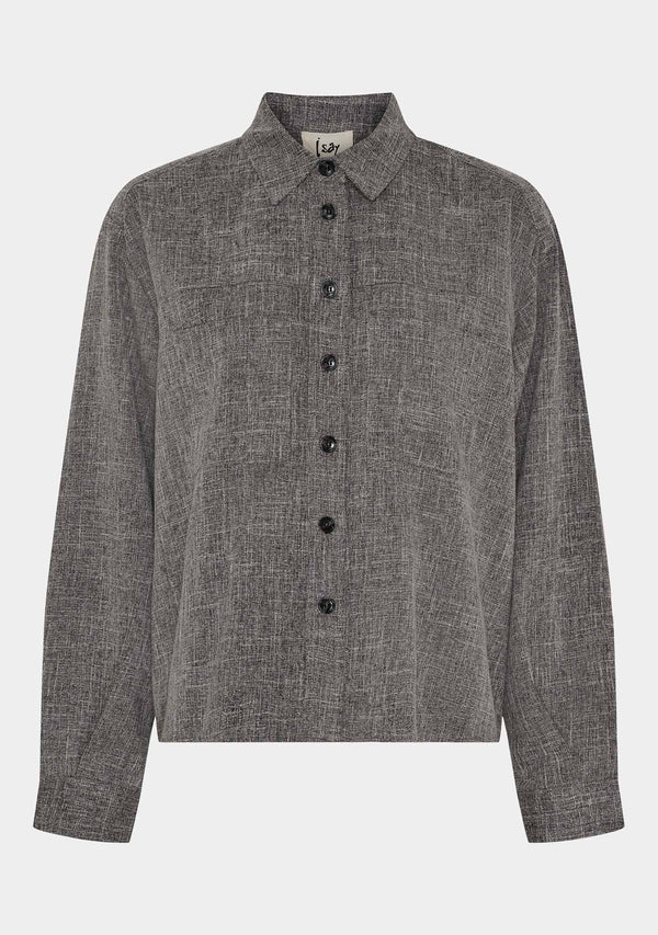 I SAY Kiwi Shirt Jacket Jackets 947 Grey Melange