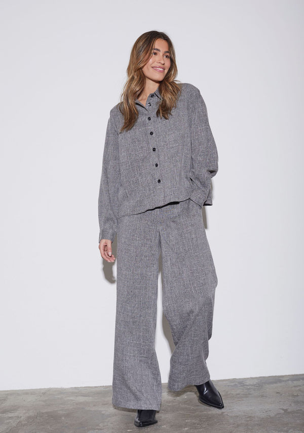 I SAY Kiwi Shirt Jacket Jackets 947 Grey Melange