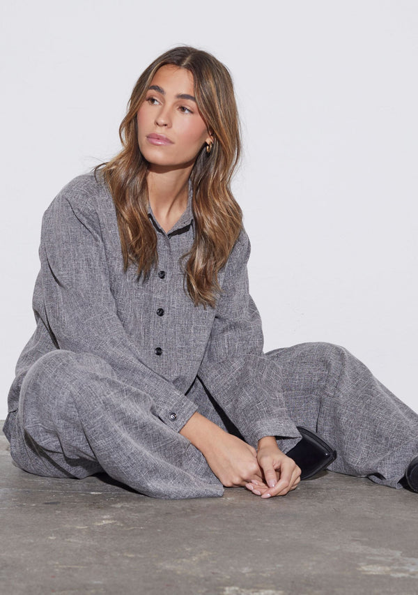 I SAY Kiwi Shirt Jacket Jackets 947 Grey Melange