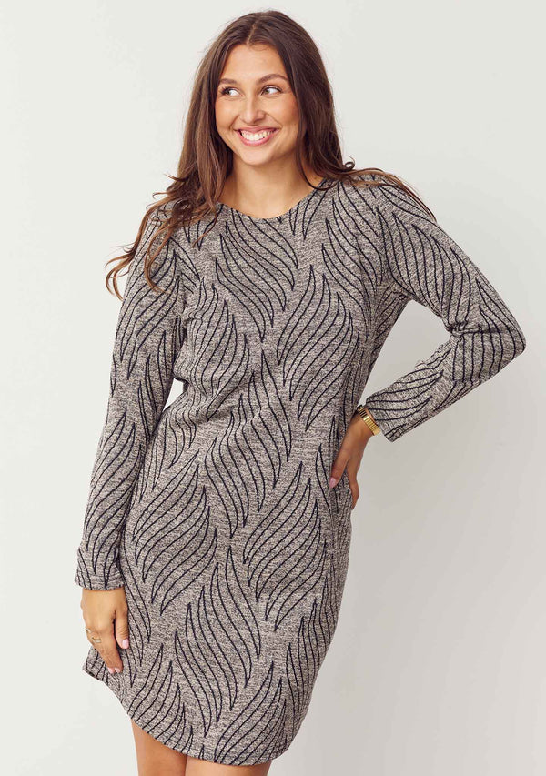 I SAY Krista Dress Dresses N08 Jaquard Melange