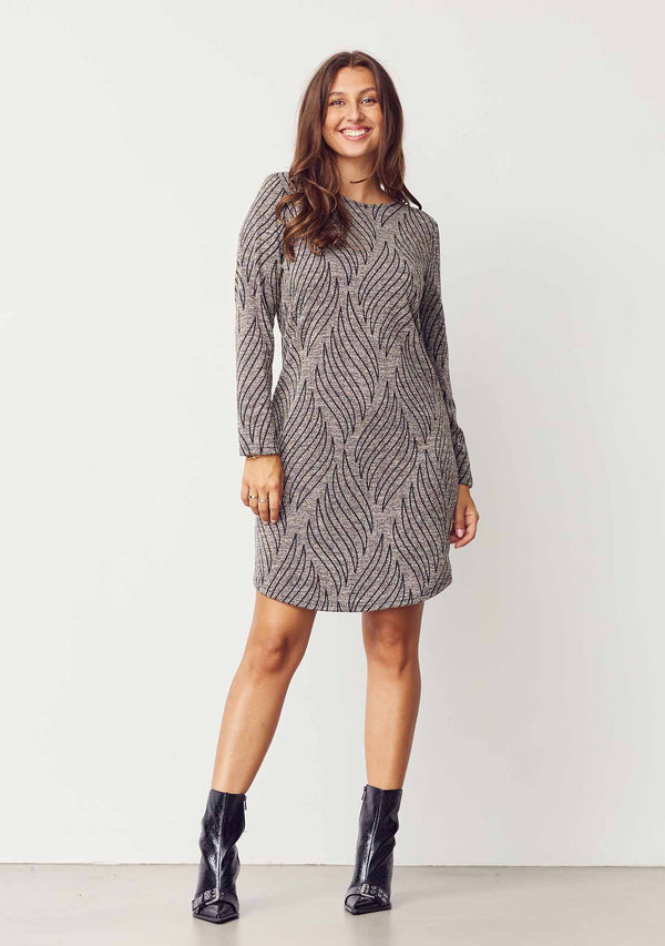 I SAY Krista Dress Dresses N08 Jaquard Melange