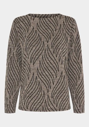 I SAY Krista Pullover Blouses N08 Jaquard Melange