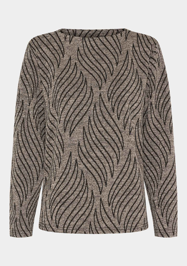 I SAY Krista Pullover Blouses N08 Jaquard Melange