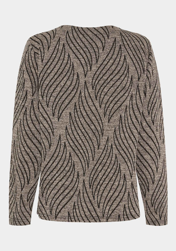 I SAY Krista Pullover Blouses N08 Jaquard Melange