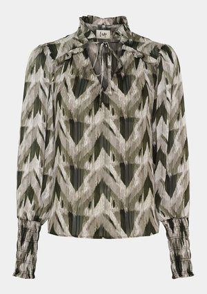 I SAY Kuna Blouse Blouses N11 Khaki ZigZag