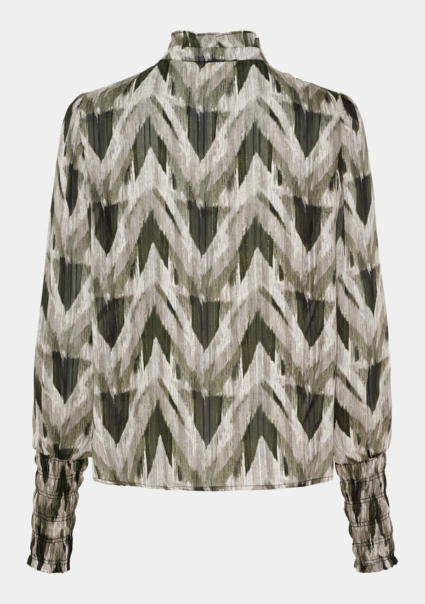 I SAY Kuna Blouse Blouses N11 Khaki ZigZag