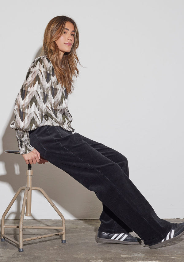 I SAY Kuna Blouse Blouses N11 Khaki ZigZag