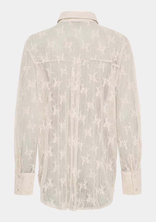 I SAY Laika Lace Shirt Shirts 112 Sand
