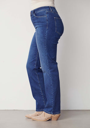 I SAY Lido Straight Long Jeans Pants 633 Basic Denim Wash