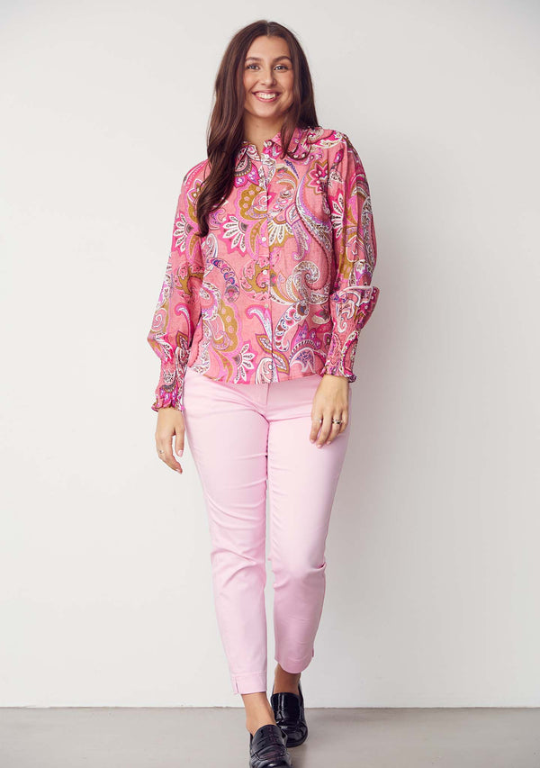 I SAY Lotta Smock Shirt Shirts N14 Rose Paisley