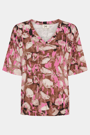 I SAY Louis Basic T-shirt T-Shirts M68 Luxury Camel w/Pink