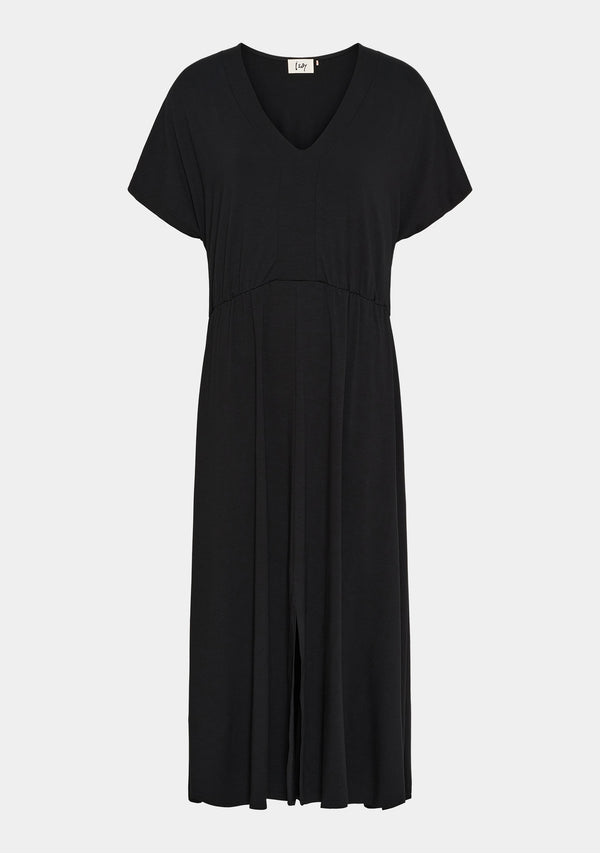 I SAY Louis V-Neck Dress Dresses 900 Black