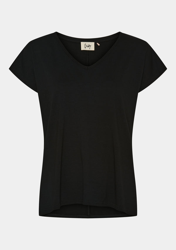I SAY Louis V-Neck T-Shirt T-Shirts 900 Black