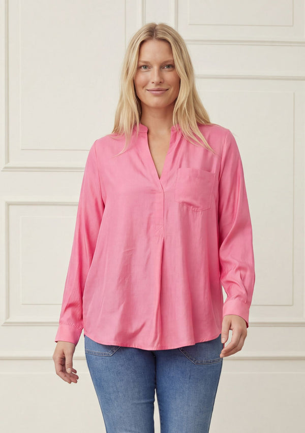 I SAY Marie Long Blouse Blouses 550 Fresh Pink