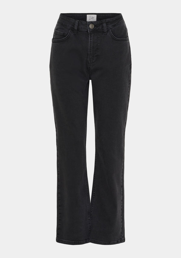 I SAY Monza Straight Jeans Pants K67 Black Denim Wash
