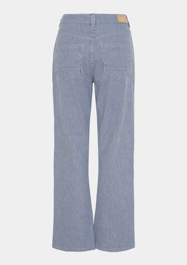 I SAY Monza Striped Jeans Pants G12 Milky Stripe