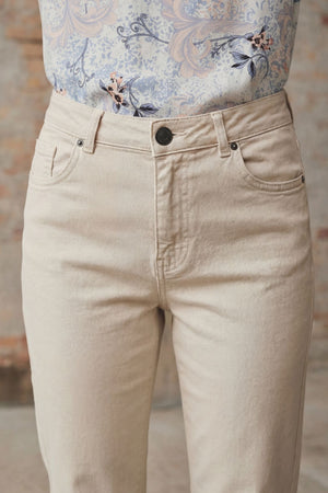 I SAY Monza Twill Pant Pants 117 Dark Sand