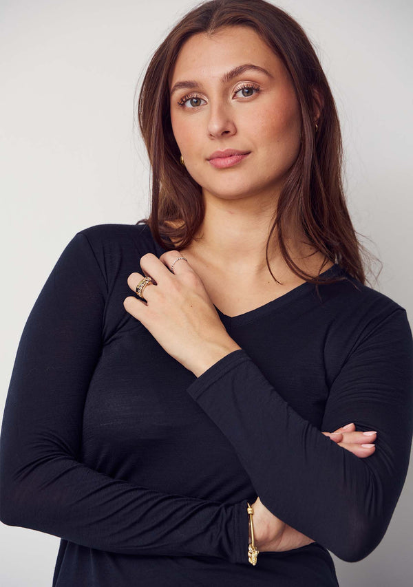 I SAY Nelly l/s T-shirt T-Shirts 900 Black