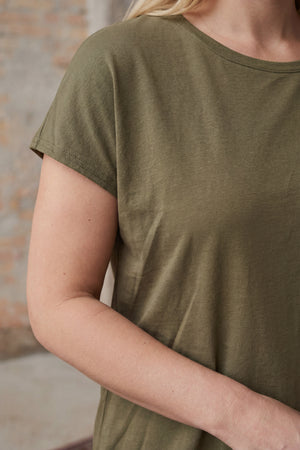 I SAY Nugga Viscose T-Shirt Basics 885 Khaki