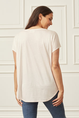 I SAY Nugga Viscose T-Shirt Basics 503 Light Rose