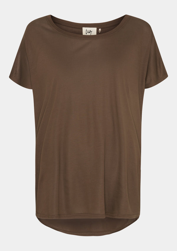 I SAY Nugga Viscose T-Shirt T-Shirts 971 Mole