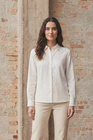 I SAY Pearl Basic Shirt Shirts 101 Broken White