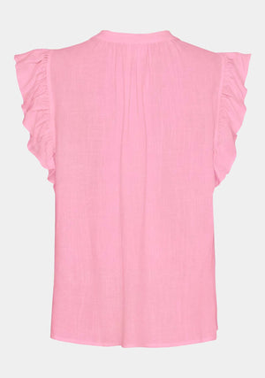 I SAY Pearl Flounce Top Tops 550 Fresh Pink