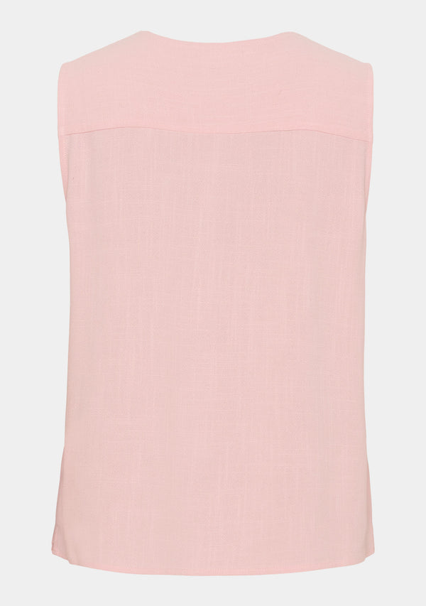 I SAY Pearl V-Neck Top Tops 433 Powder Rose