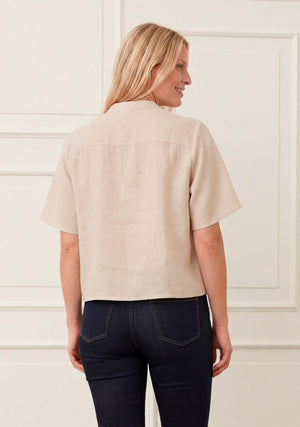 I SAY Pearl s/s Blouse Blouses 112 Sand