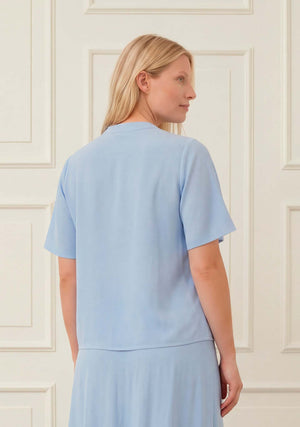 I SAY Pearl s/s Blouse Blouses 603 Light blue