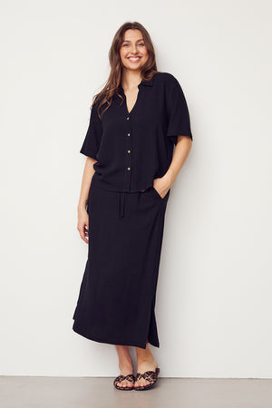 I SAY Pearl s/s Shirt Shirts 900 Black
