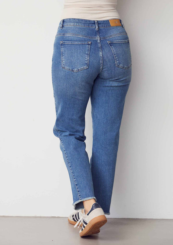 I SAY Portofino Cropped Jeans Pants M89 Clear Wash